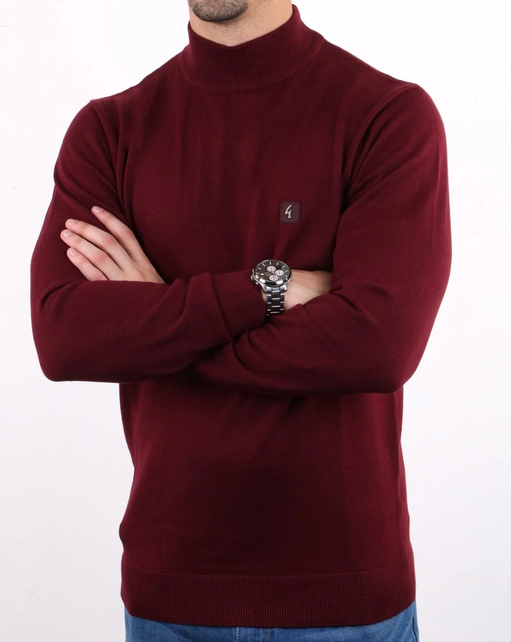 Gabicci Vintage Duke Turtle Neck Cabernet - Image 3