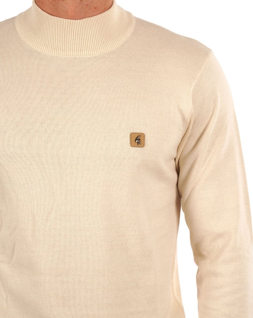 Gabicci Vintage Duke Turtle Neck Cream - Image 2