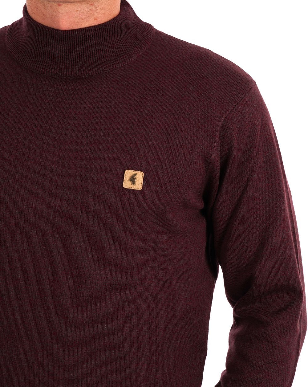 Gabicci Vintage Duke Turtle Neck Knit Berry - Image 2