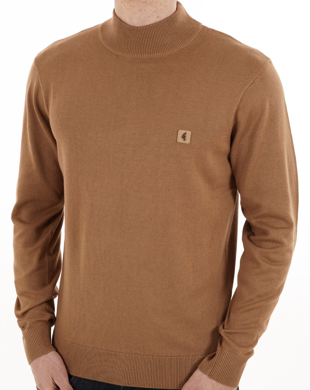 Gabicci Vintage Duke Turtle Neck Knit Nutmeg - Image 2