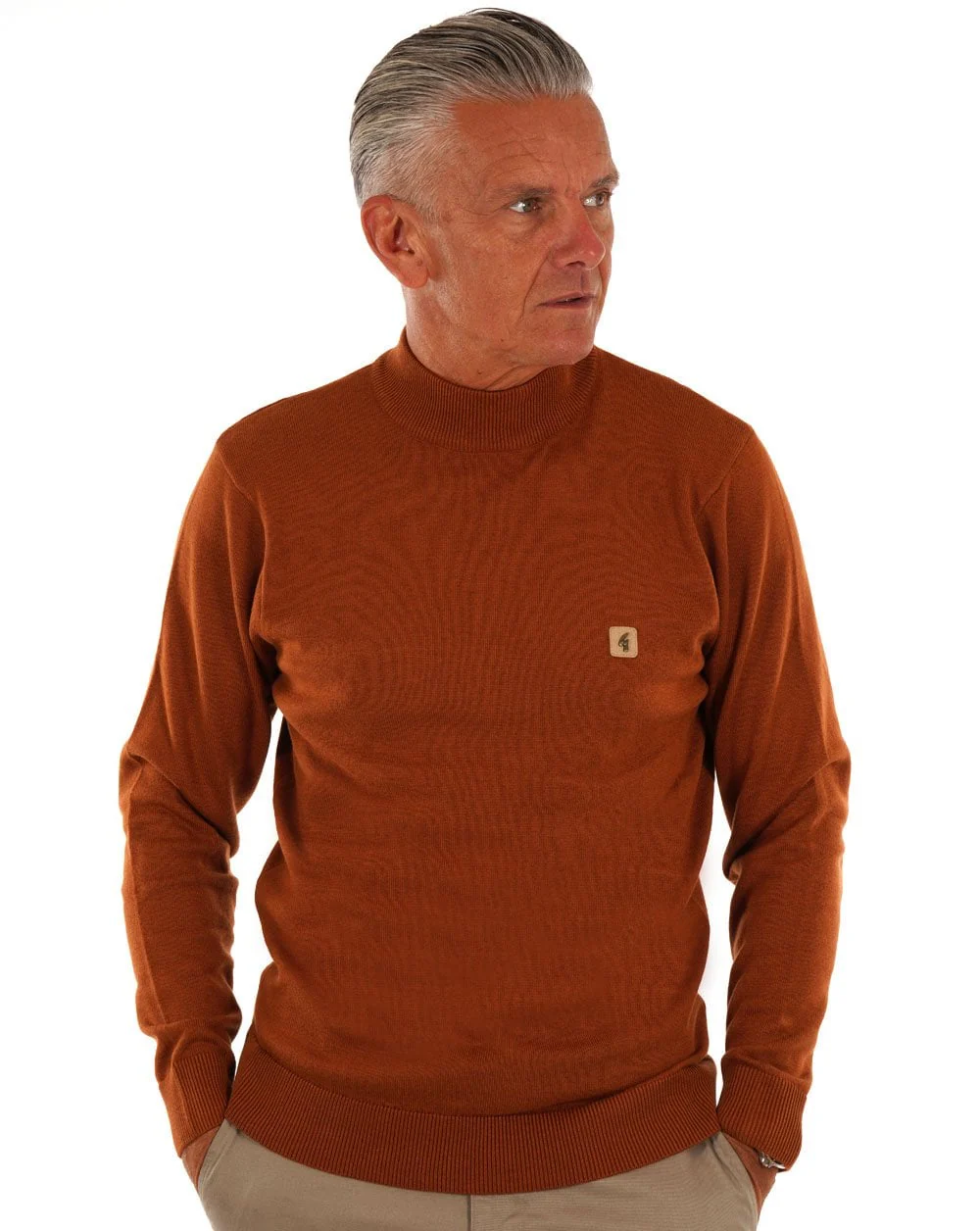 Gabicci Vintage Duke Turtle Neck Toffee - Image 2