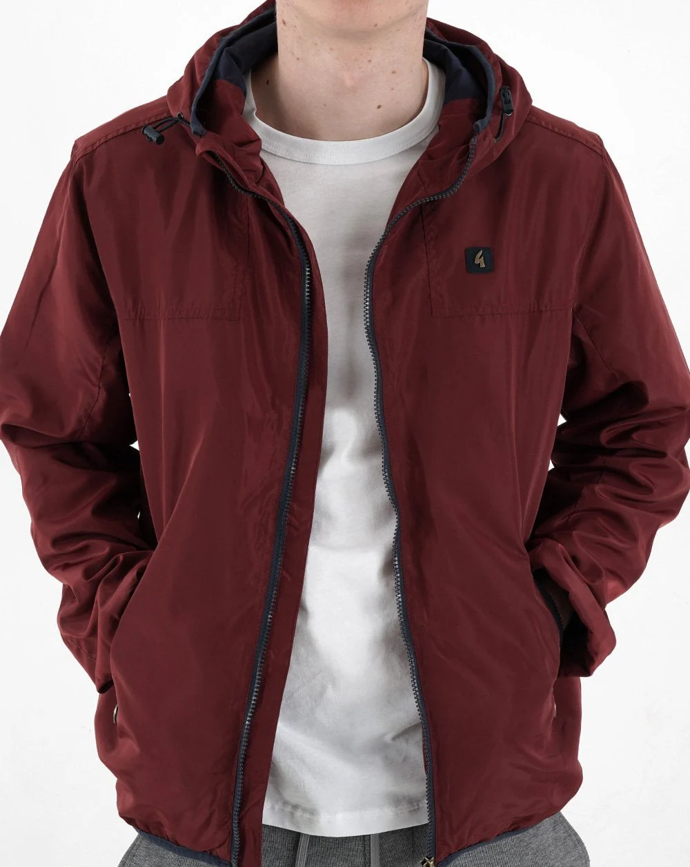 Gabicci Vintage Festival Jacket Deep Red - Image 3