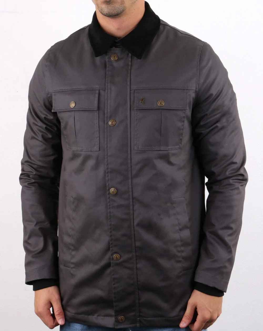 Gabicci Vintage Hunter Jacket Charcoal