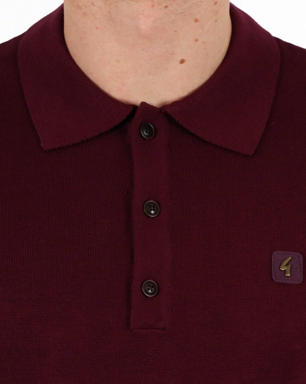 Gabicci Vintage Jackson Knitted Polo Port - Image 3
