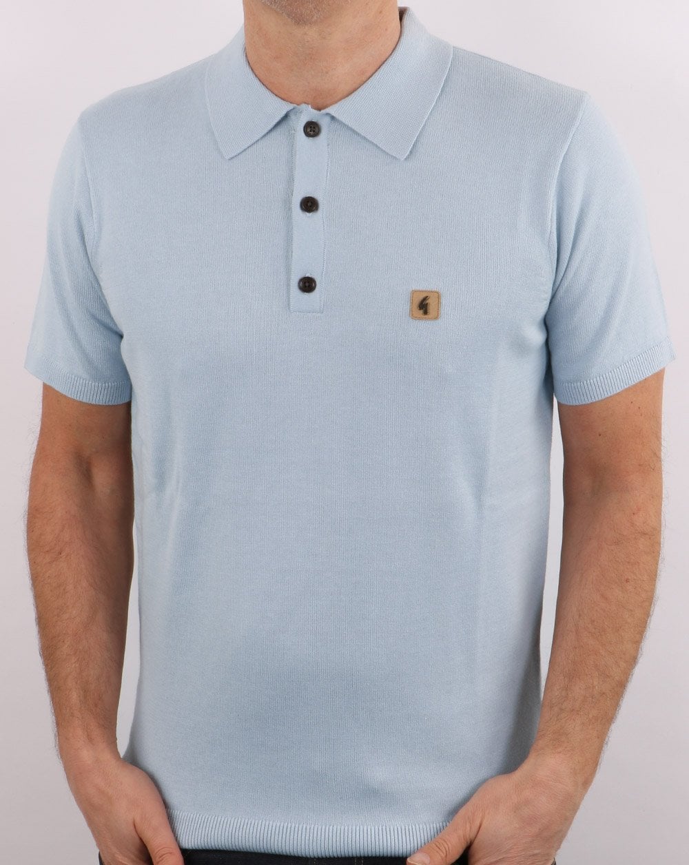 Gabicci Vintage Jackson Polo Ice Blue
