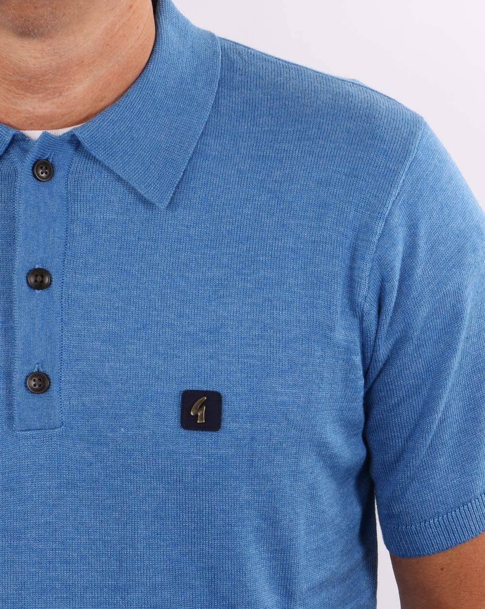 Gabicci Vintage Jackson Polo Jasper Blue - Image 2