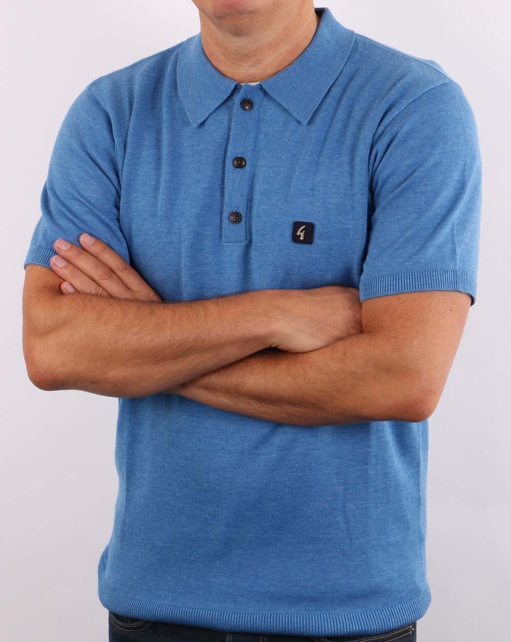 Gabicci Vintage Jackson Polo Jasper Blue - Image 5