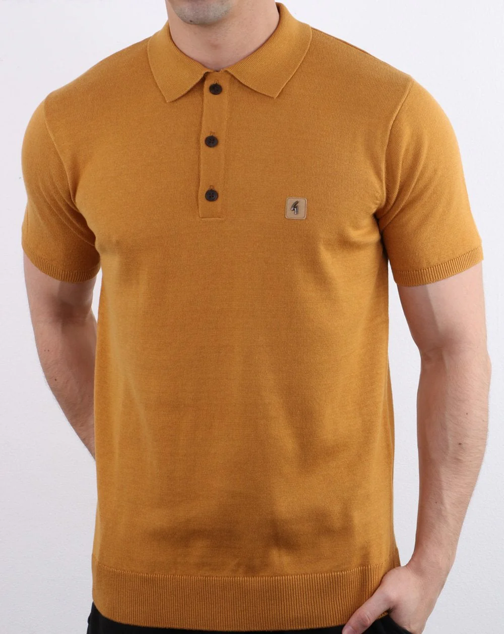 Gabicci Vintage Jackson Polo Shirt Hay - Image 2