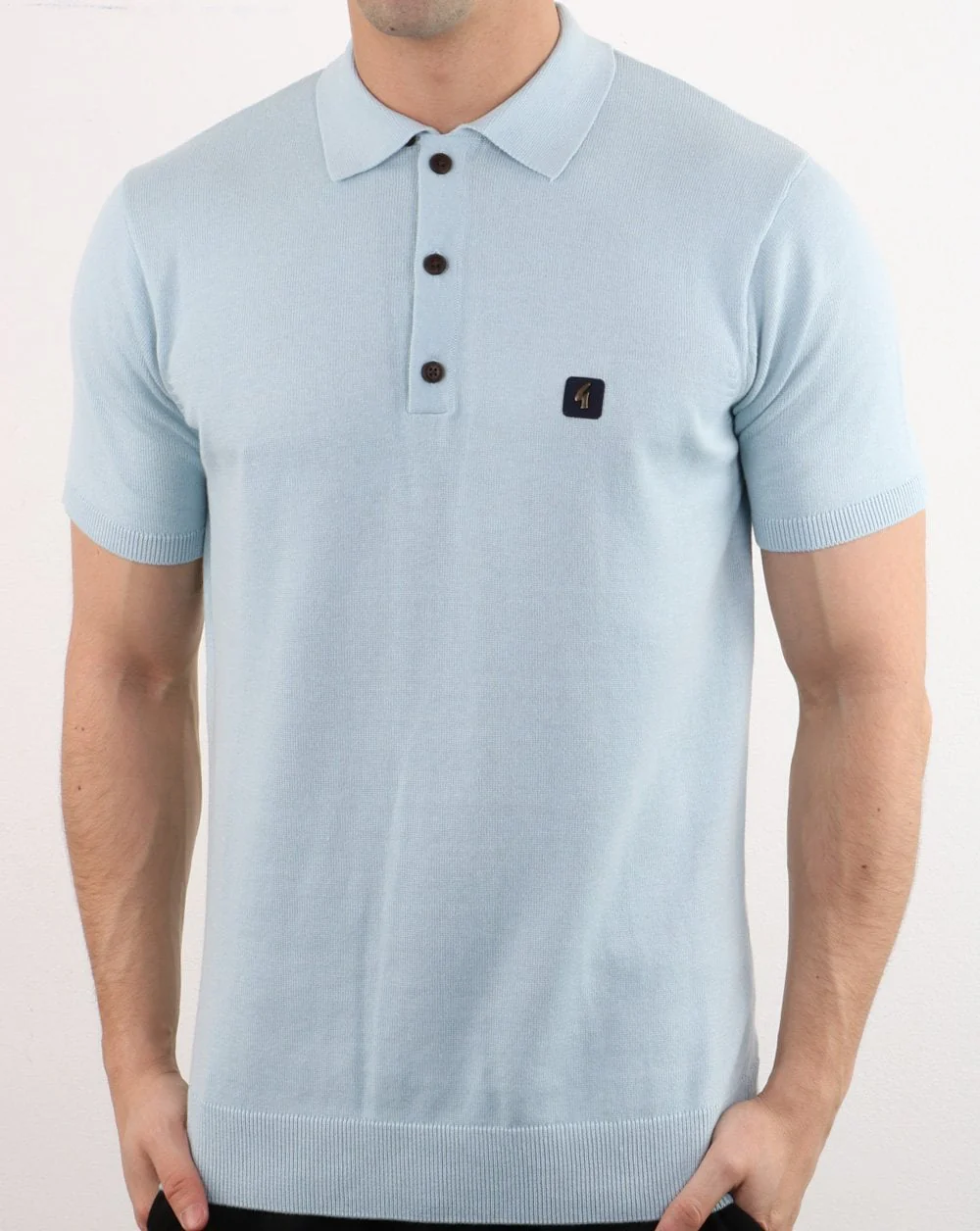 Gabicci Vintage Jackson Polo Shirt Sky Blue