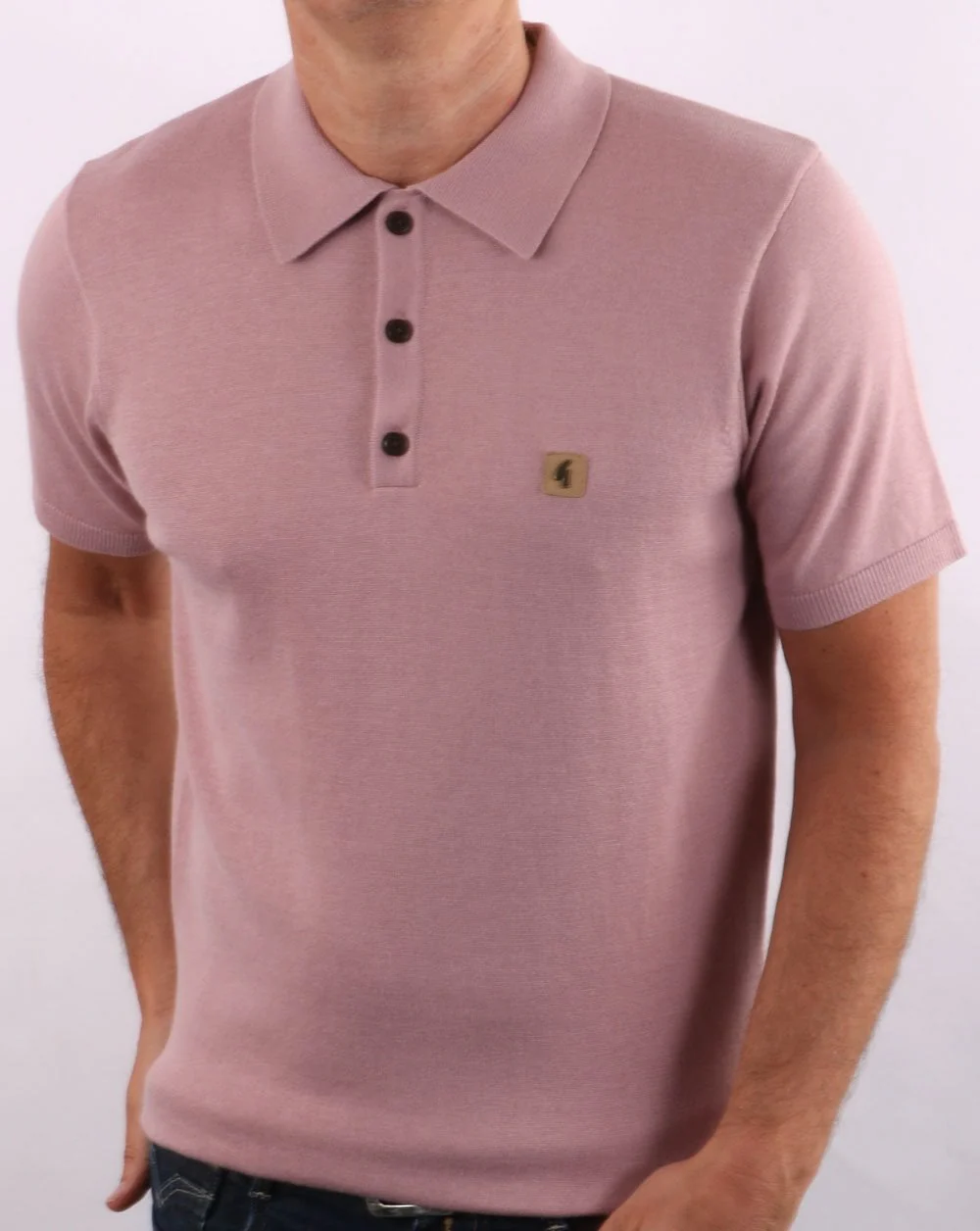 Gabicci Vintage Jackson Polo soft Pink - Image 2