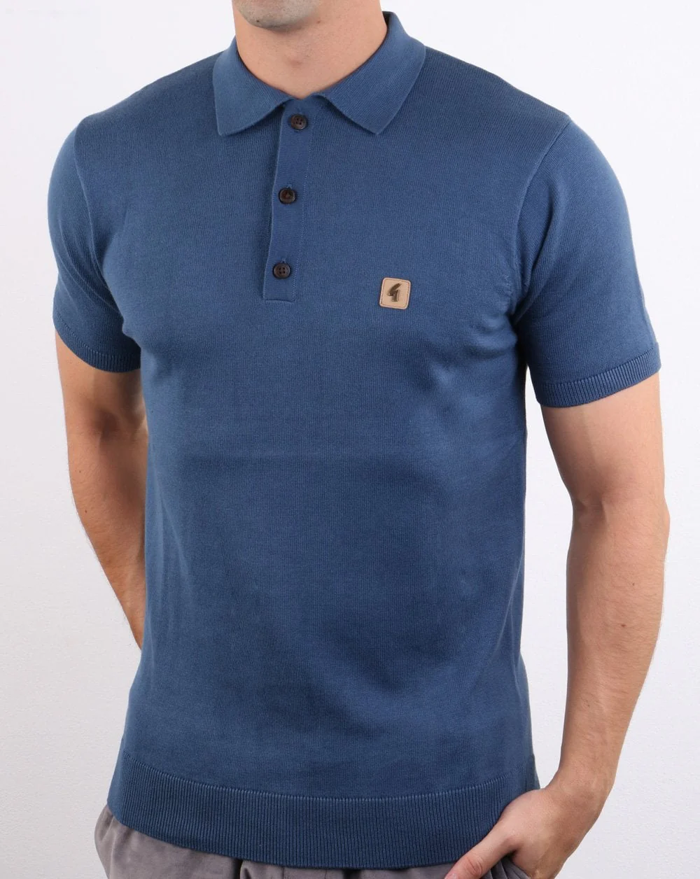 Gabicci Vintage Jackson Polo Storm Blue - Image 2