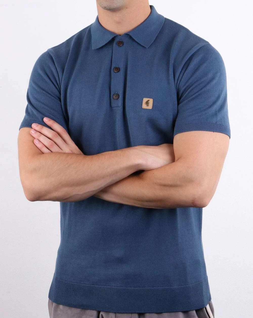 Gabicci Vintage Jackson Polo Storm Blue - Image 3