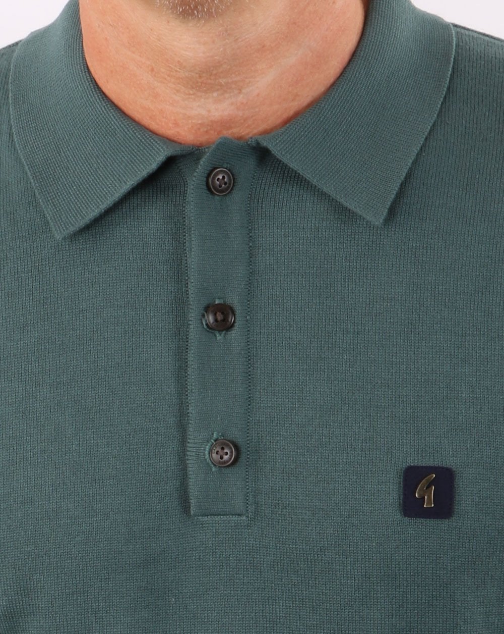 Gabicci Vintage Jackson Polo Teal Green - Image 4