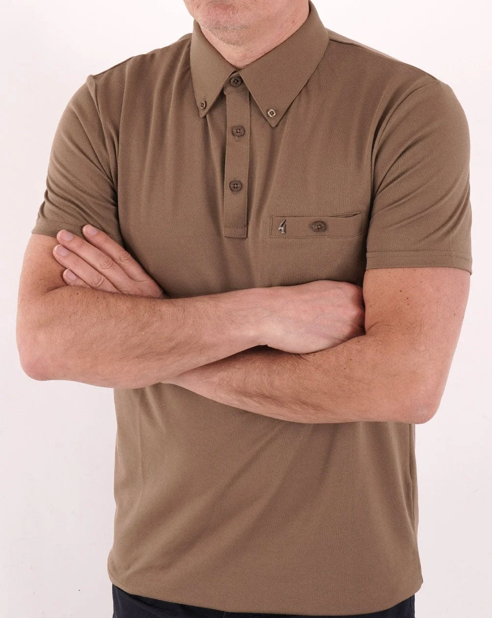 Gabicci Vintage Ladro Polo Shirt Elmwood - Image 3