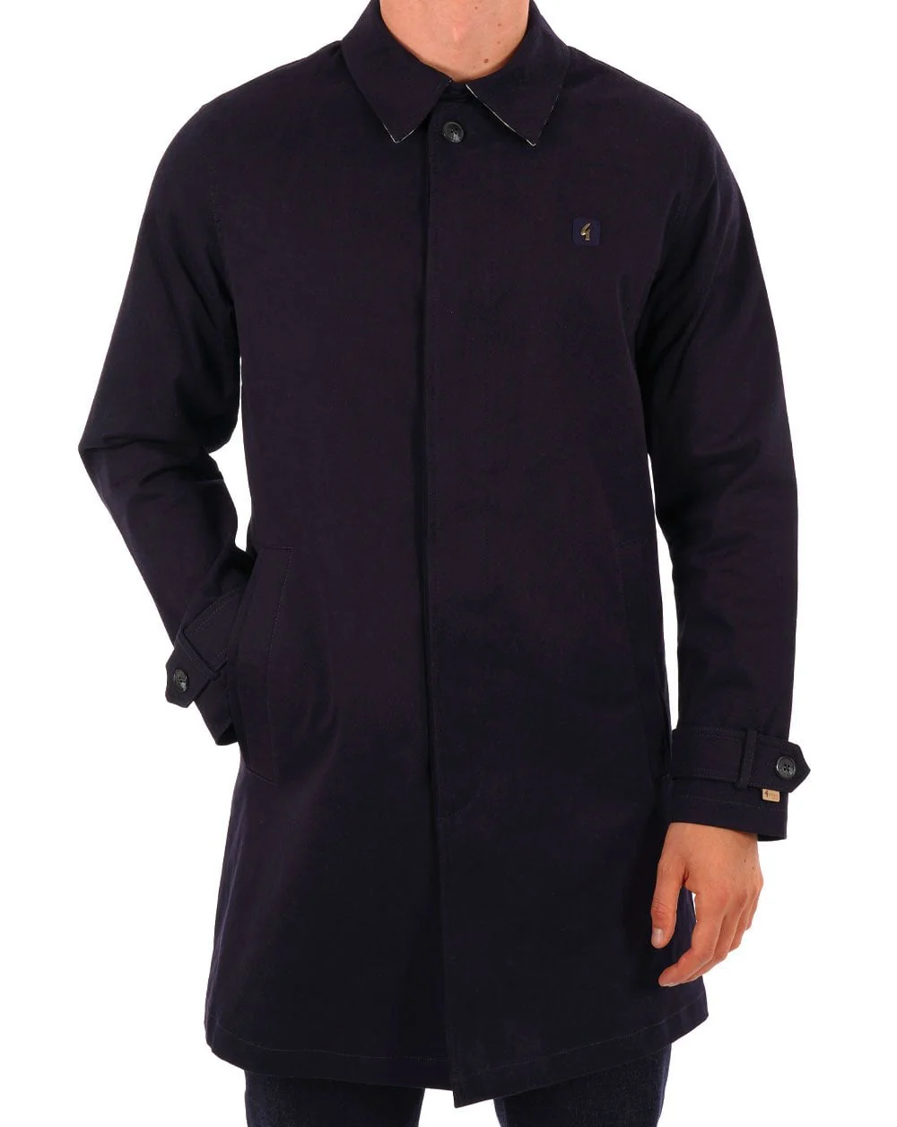 Gabicci Vintage Mac Navy Check collar - Image 3