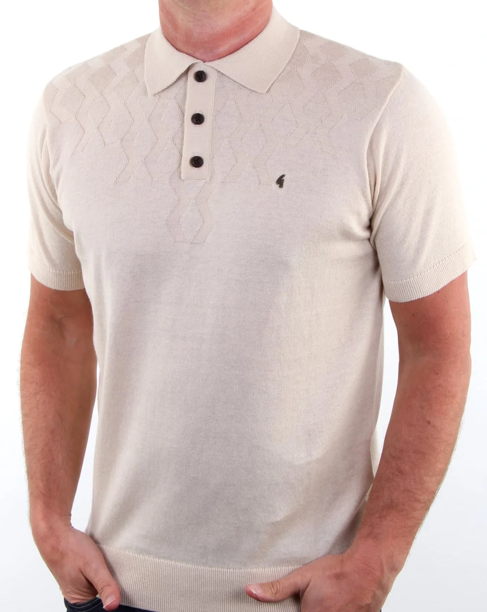 Gabicci Vintage Masso Polo Shirt Oat