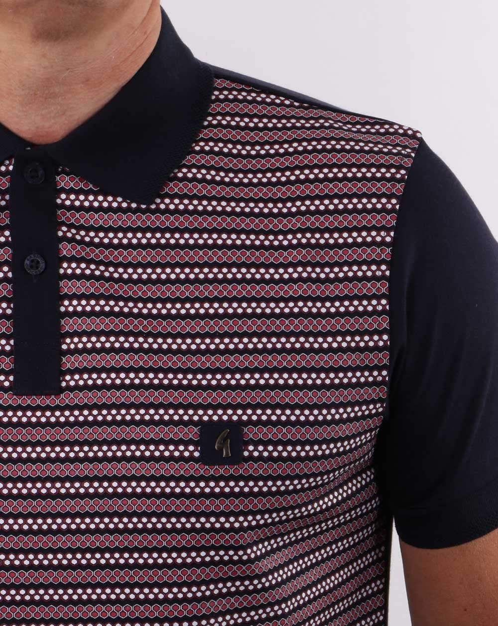 Gabicci Vintage Mills Polo Navy - Image 2
