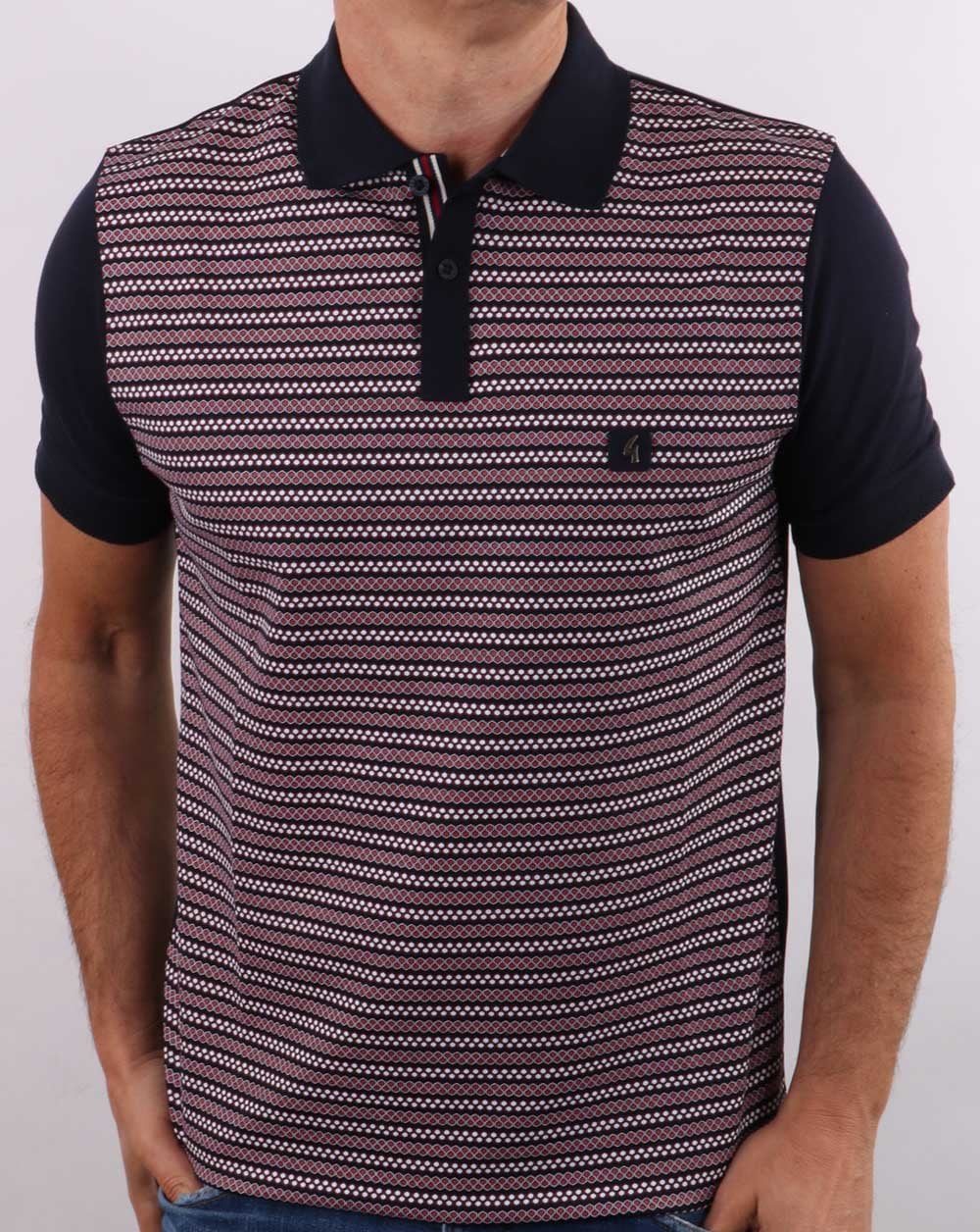 Gabicci Vintage Mills Polo Navy - Image 3
