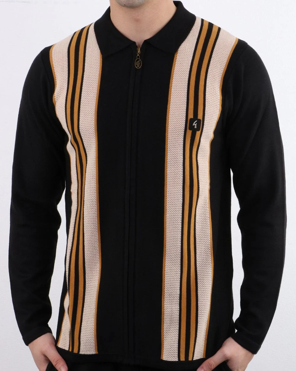 Gabicci Vintage Monterey Polo Shirt Black