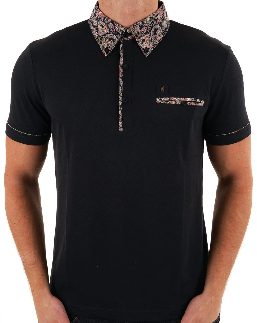 Gabicci Vintage Mooreland Polo Shirt Navy
