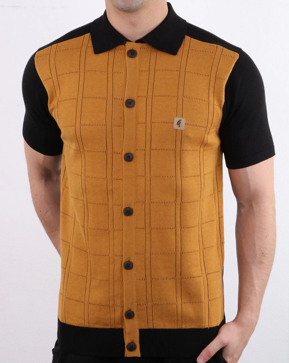 Gabicci Vintage Morgan Polo Shirt Black - Image 2