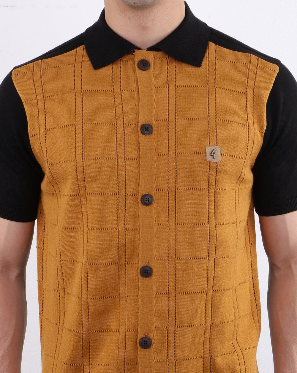 Gabicci Vintage Morgan Polo Shirt Black - Image 3