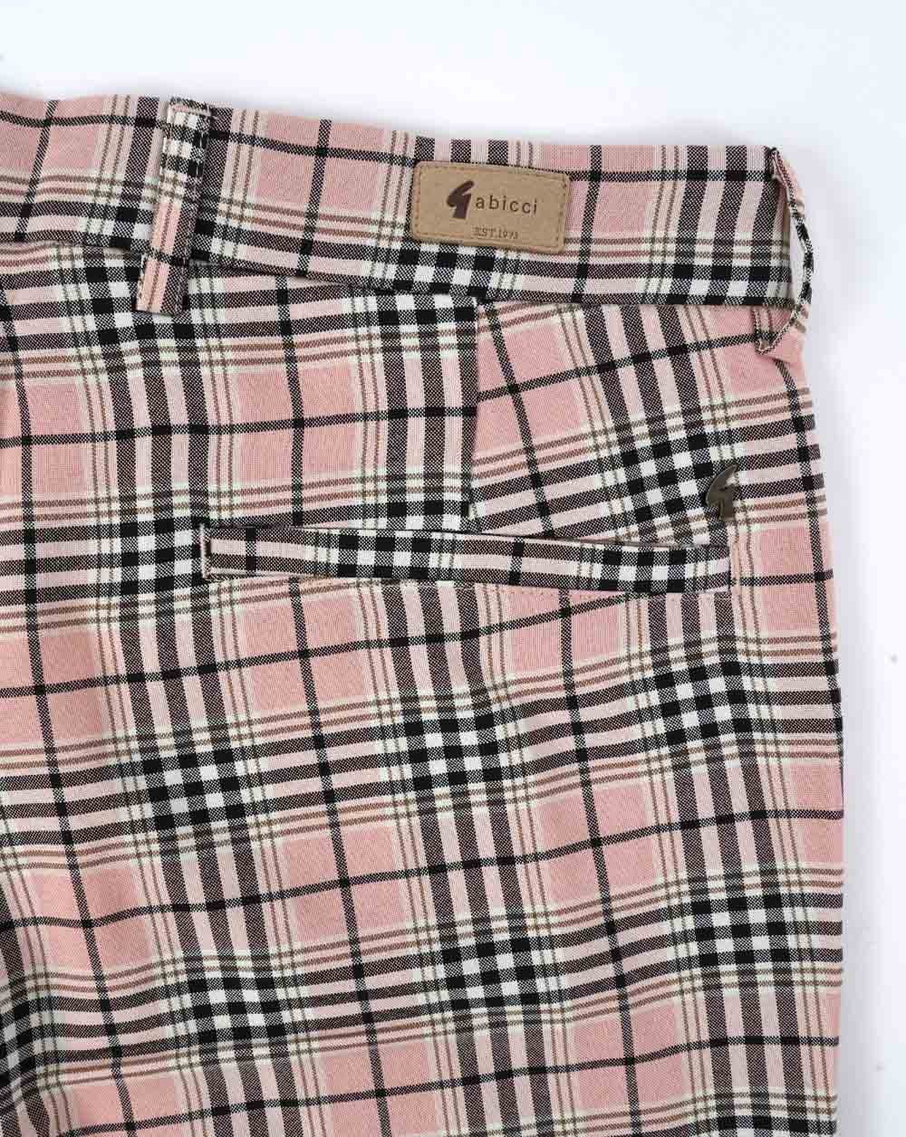 Gabicci Vintage Murphy Check Shorts Pink - Image 4