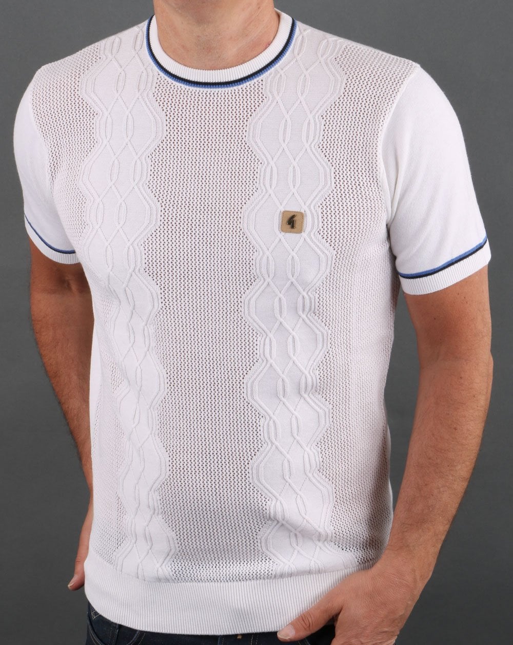 Gabicci Vintage Newman Knit White - Image 2