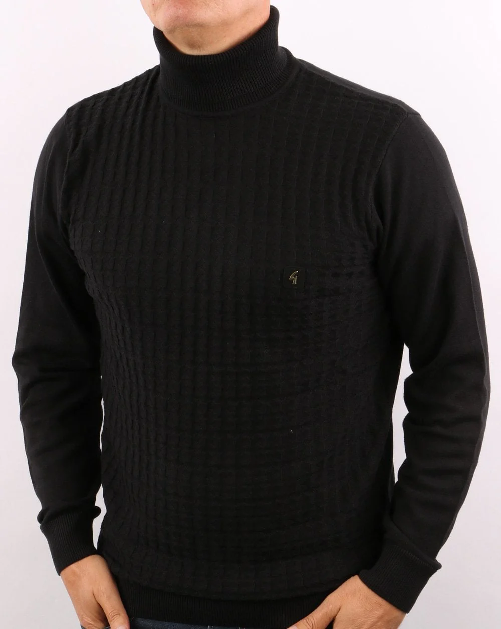 Gabicci Vintage Pacino Roll Neck Black
