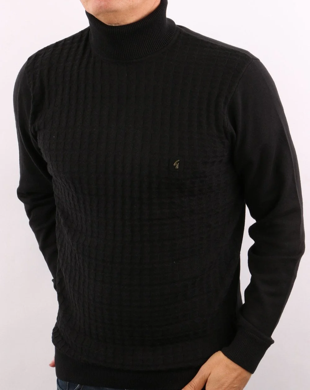 Gabicci Vintage Pacino Roll Neck Black - Image 4