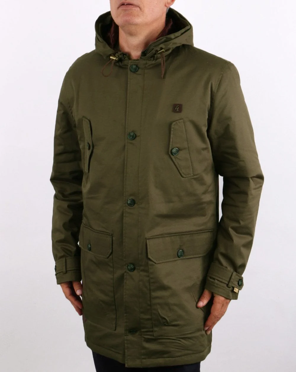 Gabicci Vintage Paxton Parka Green - Image 4