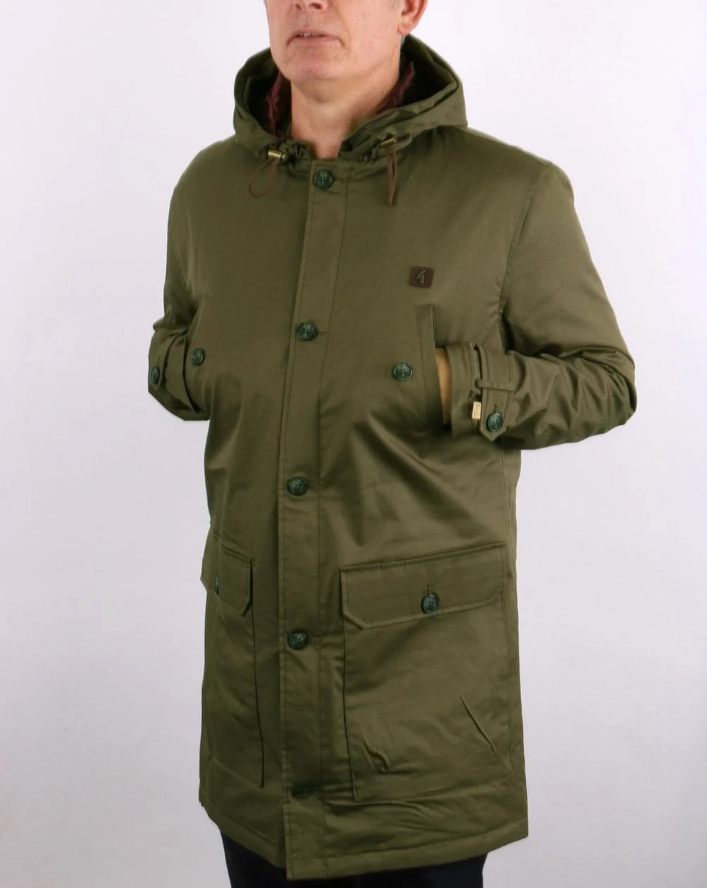 Gabicci Vintage Paxton Parka Green - Image 5
