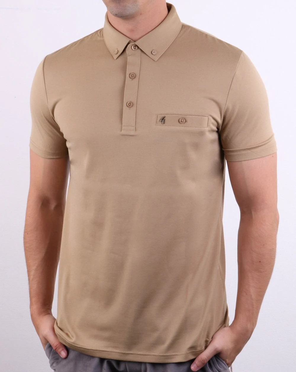 Gabicci Vintage Polo Shirt Oat