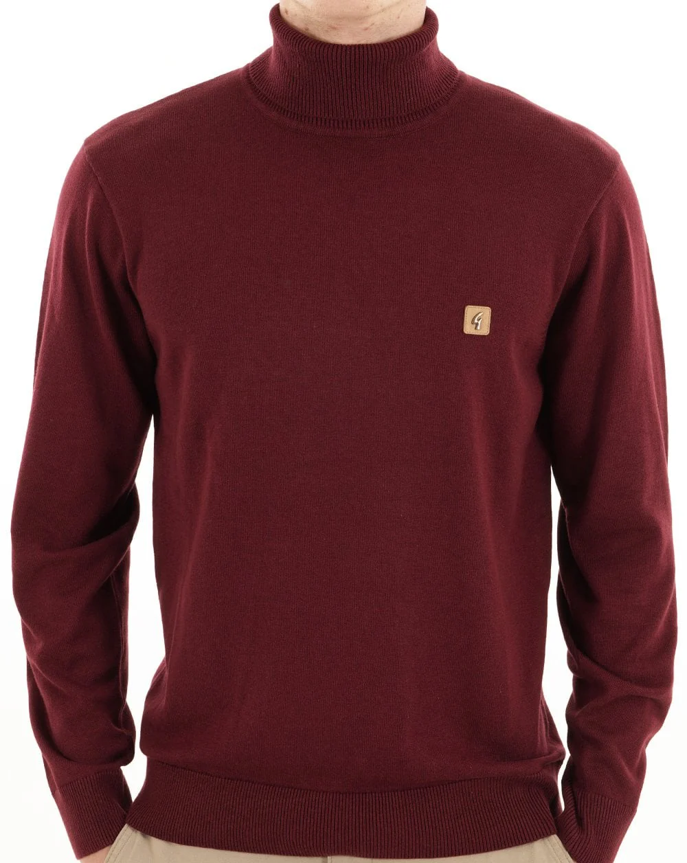 Gabicci Vintage Ricardo Roll Neck Knit Mulberry