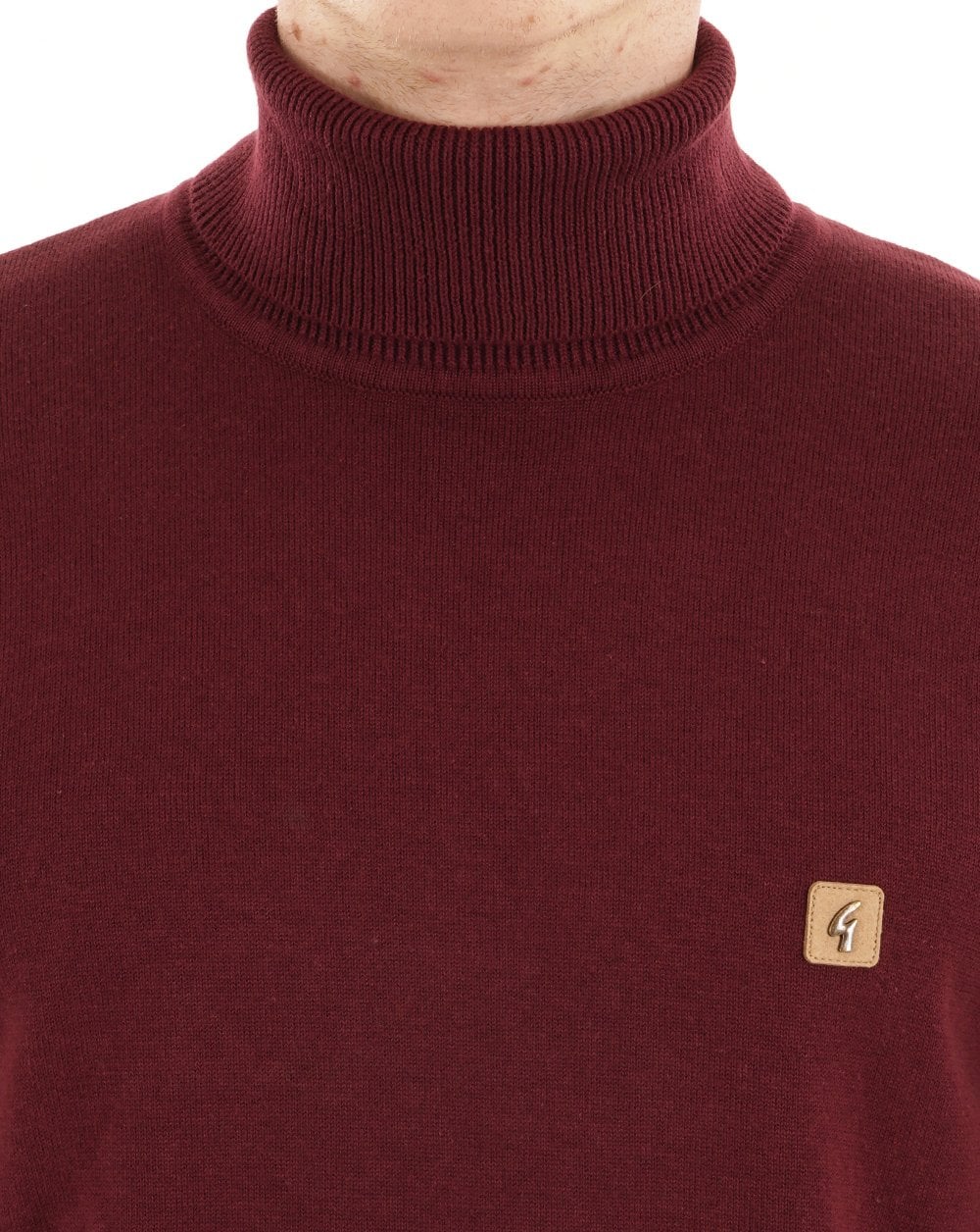 Gabicci Vintage Ricardo Roll Neck Knit Mulberry - Image 2