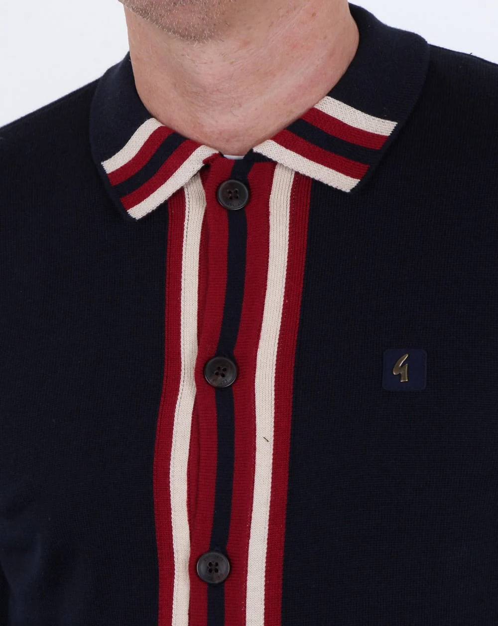 Gabicci Vintage Runway Cardigan Navy - Image 2