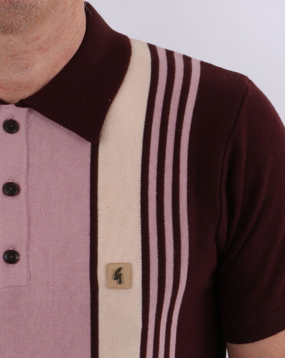 Gabicci Vintage Searle Polo Oxblood - Image 2