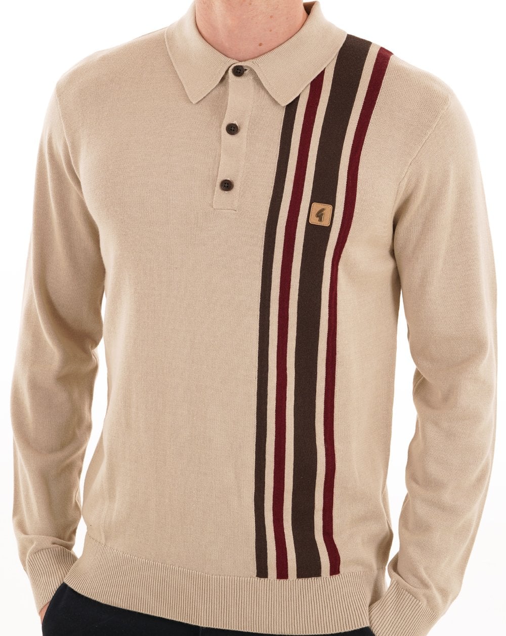 Gabicci Vintage Soda Knit Polo Linen - Image 3