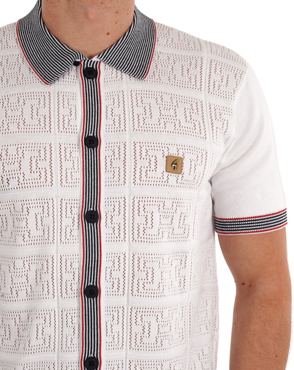 Gabicci Vintage Soul Button Cardigan White - Image 2