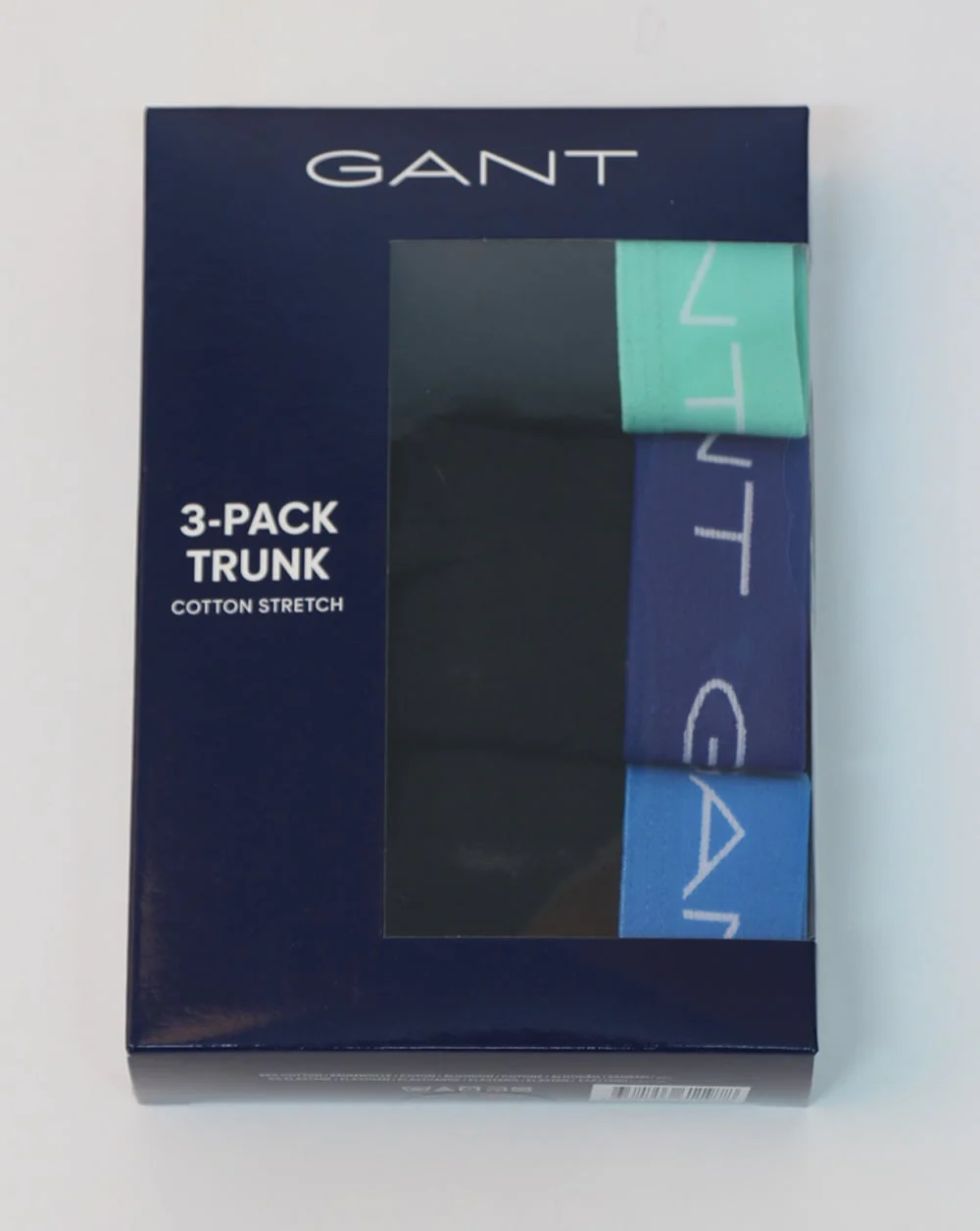 Gant 3 Pack Cotton Trunks Black - Image 2