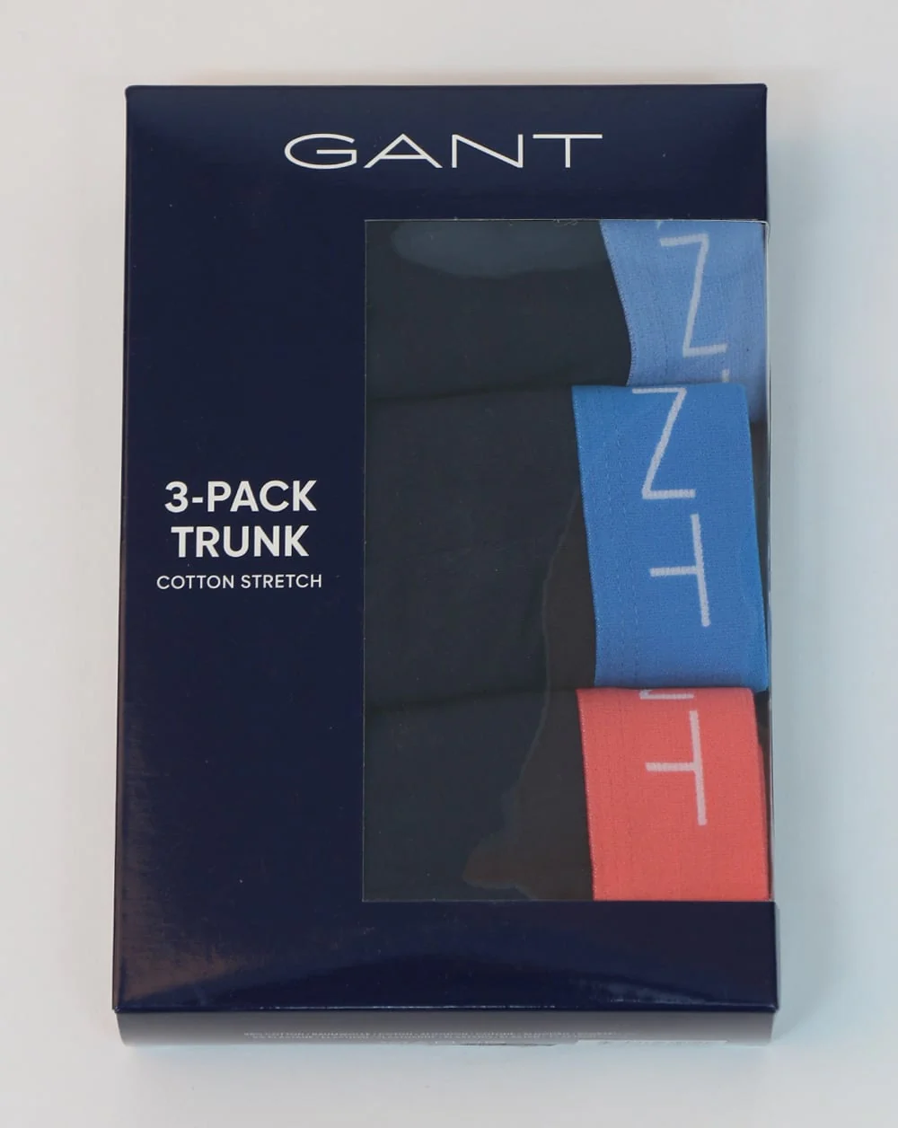 Gant 3 Pack Cotton Trunks Lava Blue - Image 2