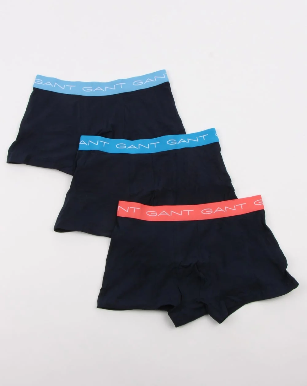 Gant 3 Pack Cotton Trunks Lava Blue - Image 3