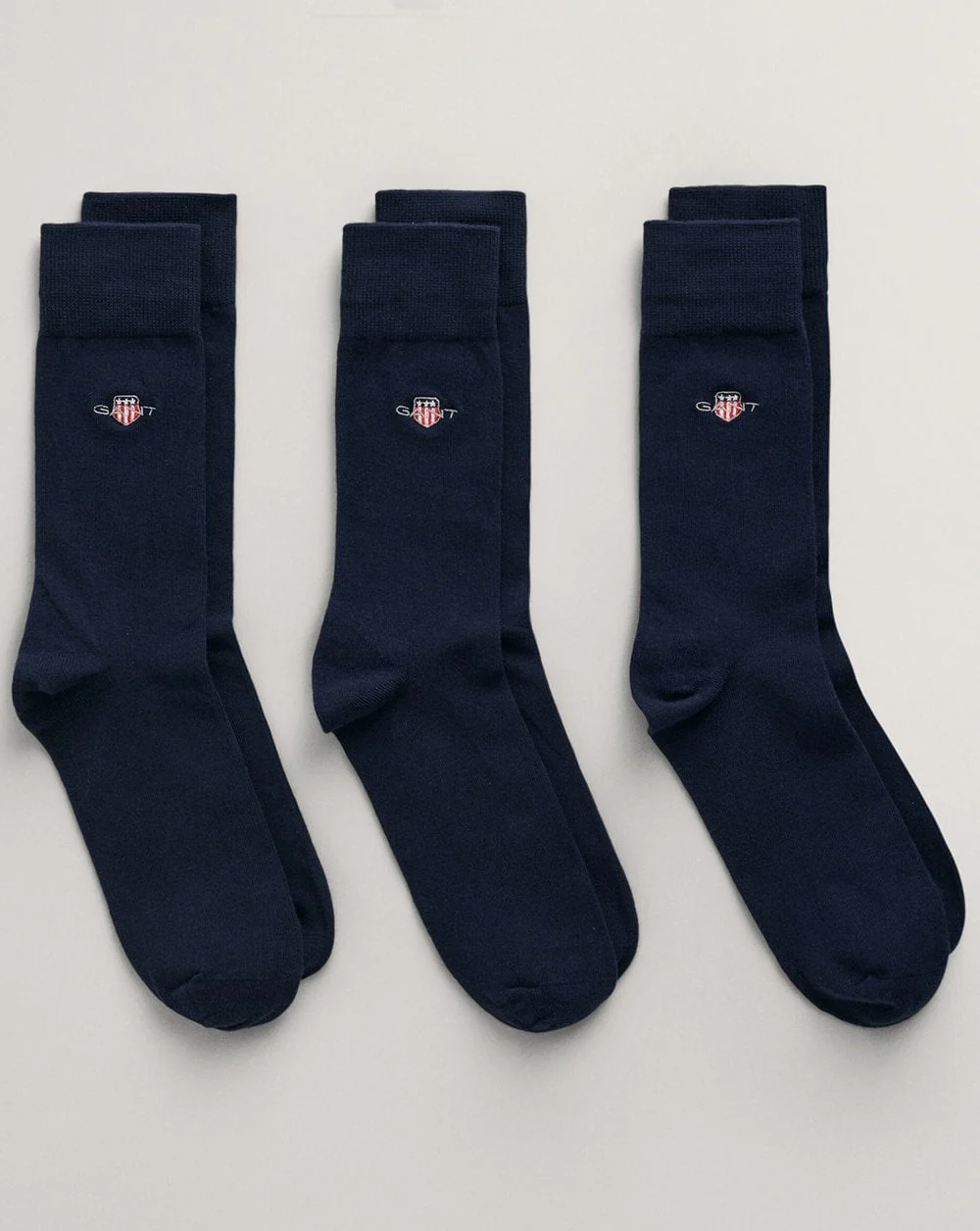 Gant 3 Pack Shield Socks Navy Blue
