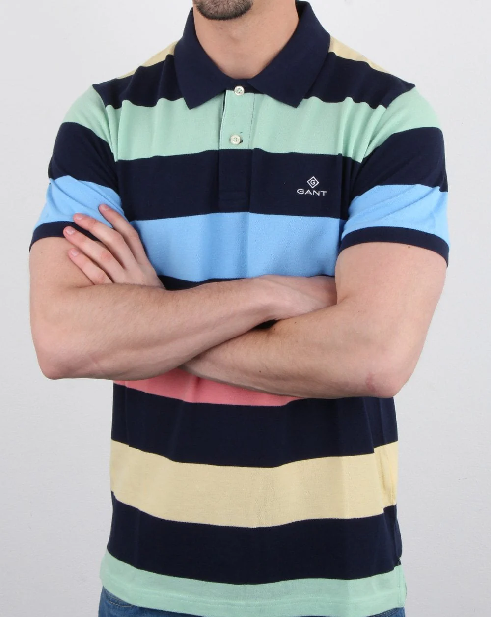 Gant Barstripe Pique Rugger Multi - Image 4