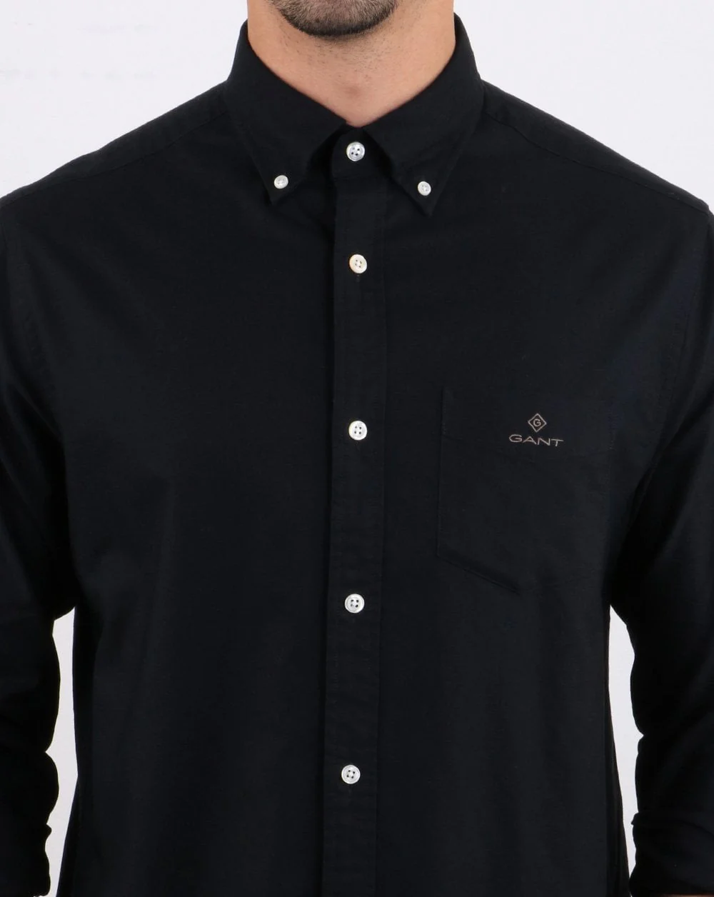 Gant Beefy Oxford Shirt Black - Image 4