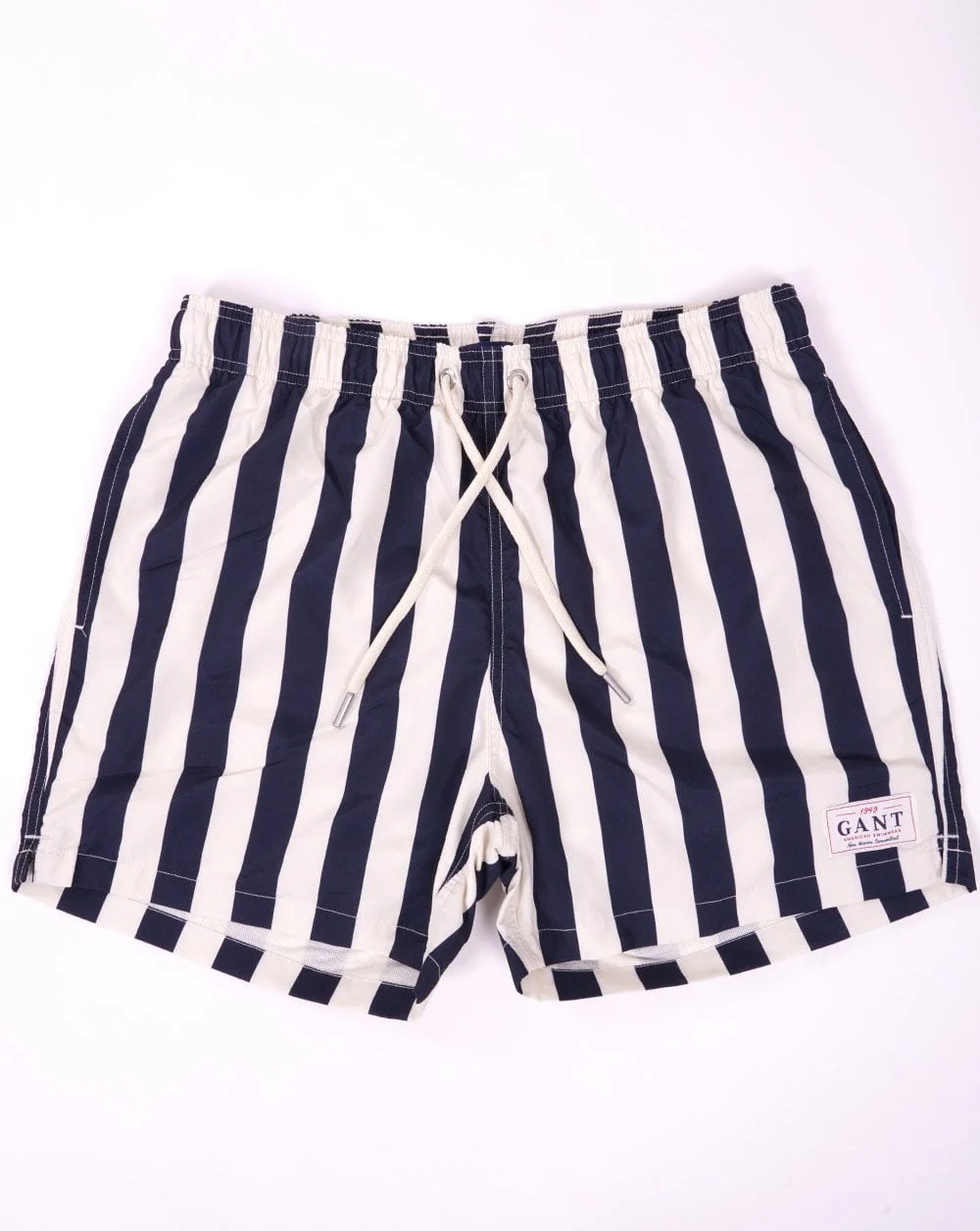 Gant Block Stripe Swim Shorts Navy Blue