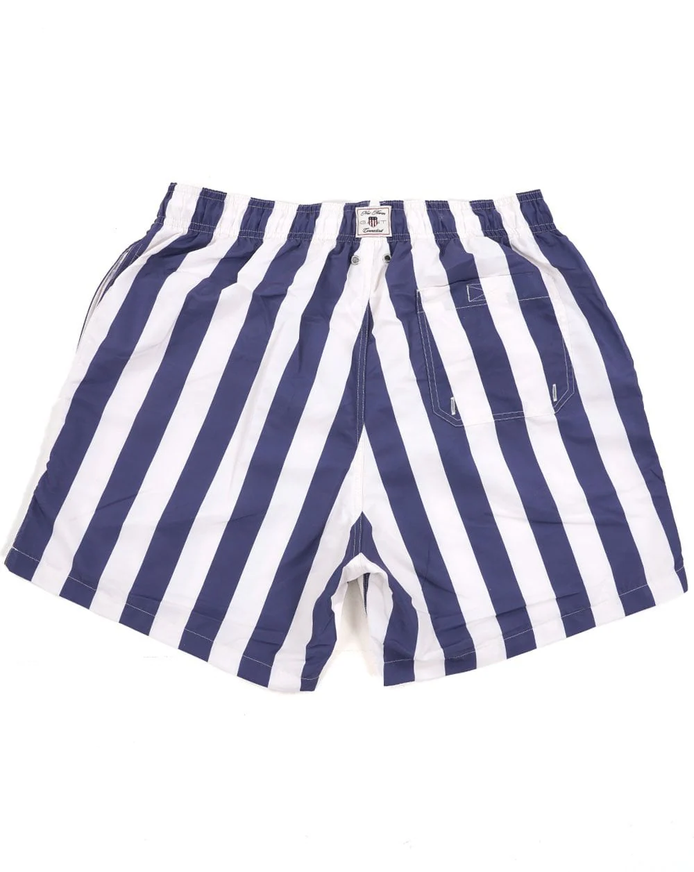 Gant Block Stripe Swim Shorts Navy/Off White - Image 2