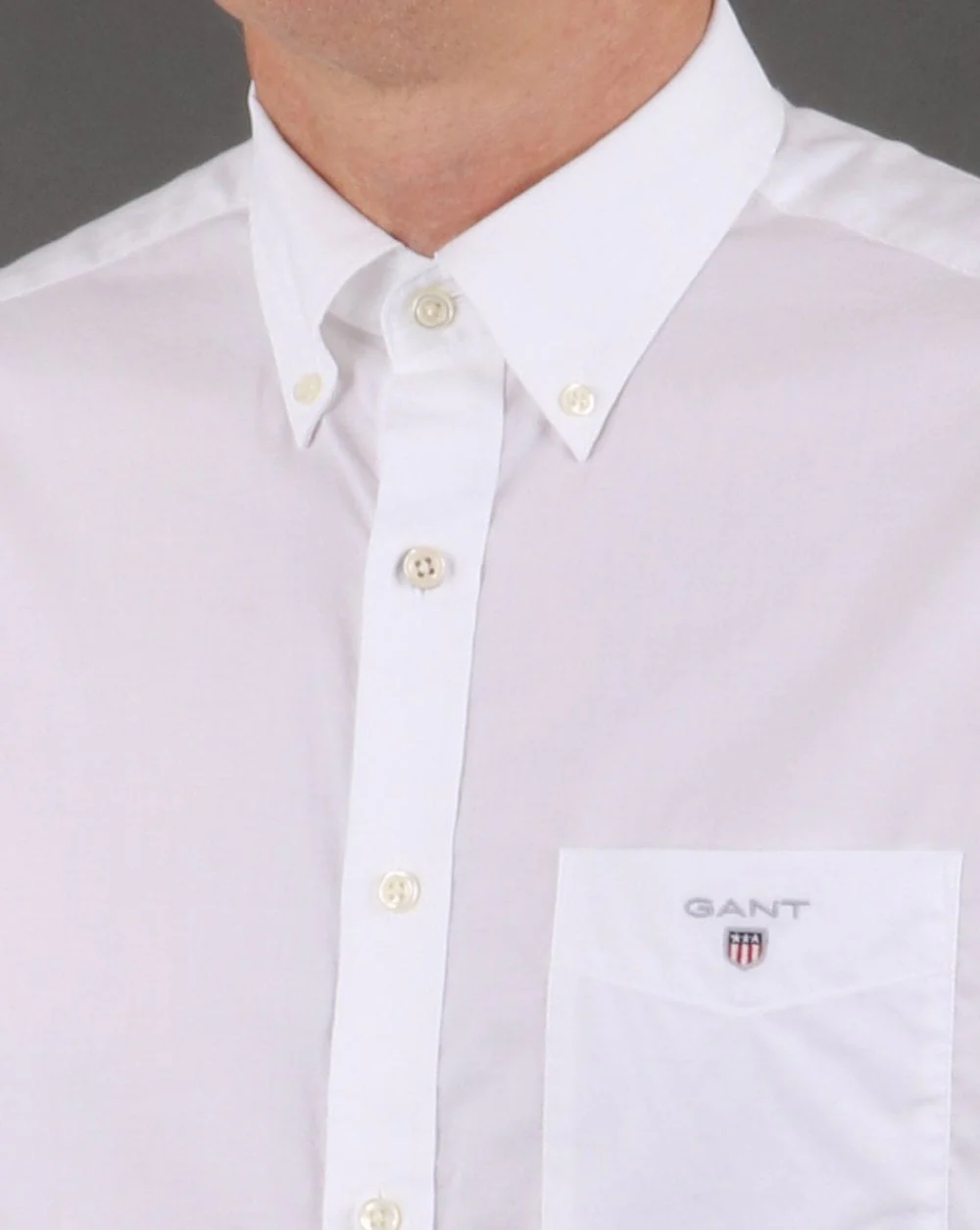 Gant Broadcloth Shirt White - Image 3