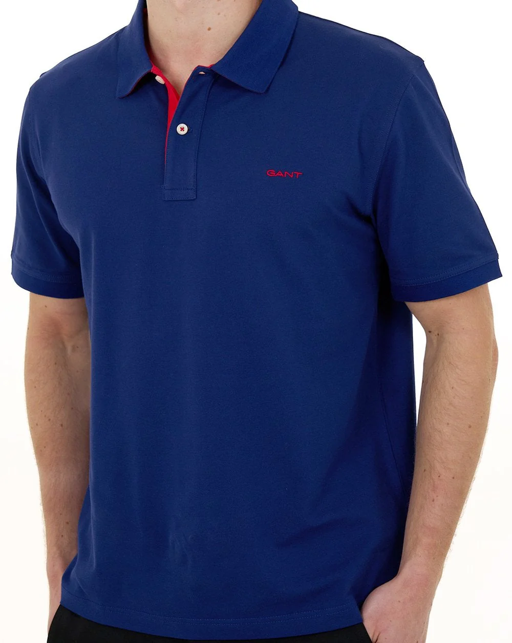 Gant Contrast Collar Polo Shirt Rich Navy - Image 5