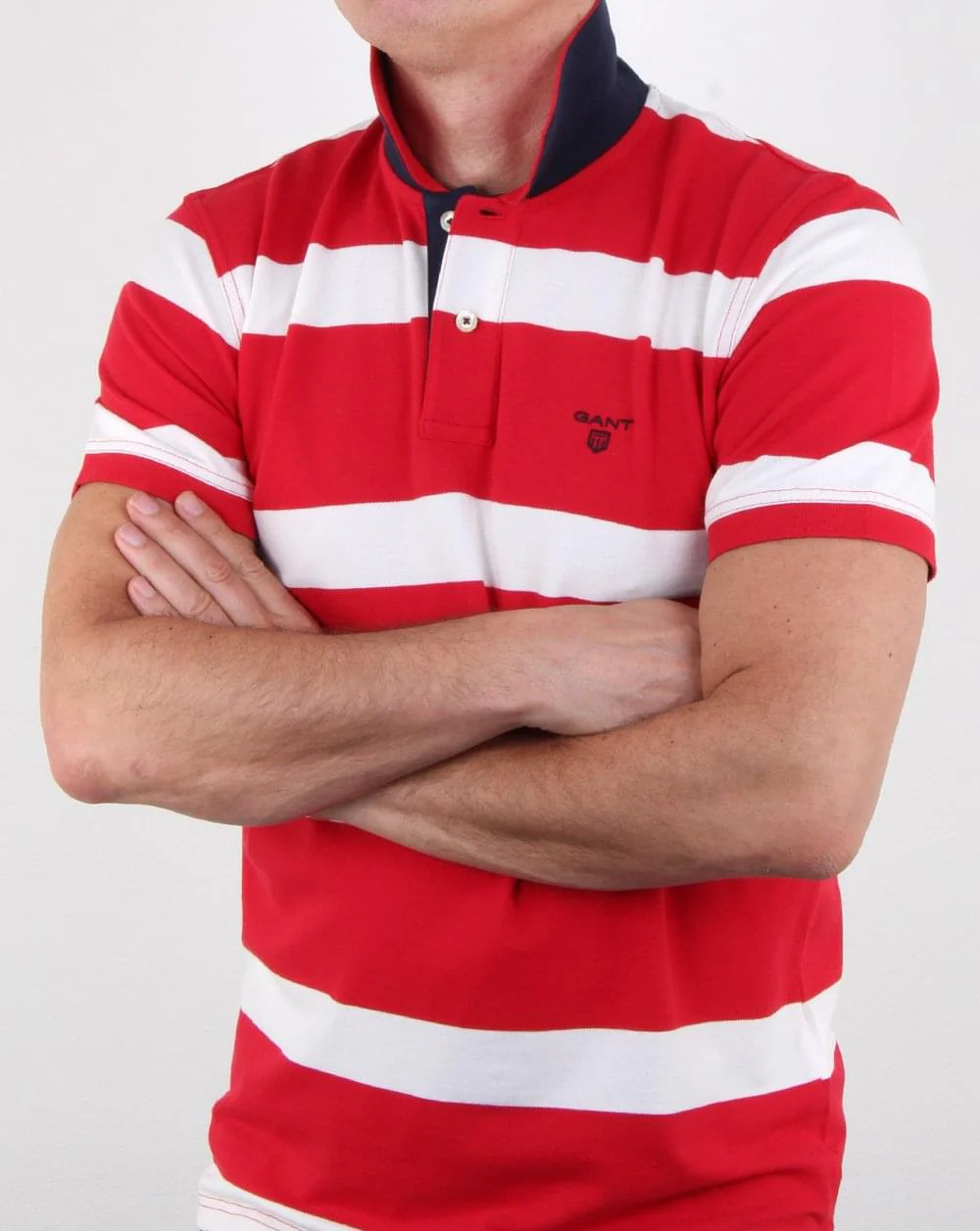 Gant Contrast Collar Rugger Red - Image 3